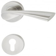 Door handle set, residential areas, stainless steel, Startec, LDH 2179, rose